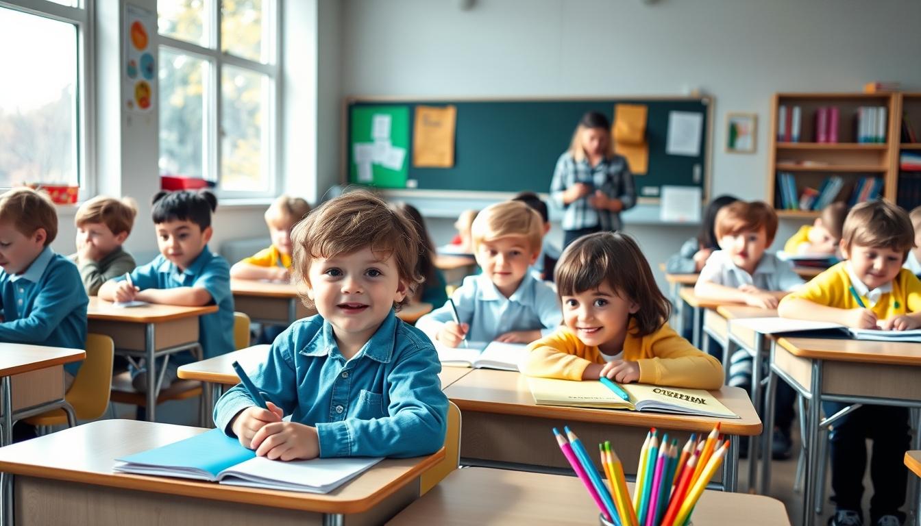 Student using learning strategies while studying