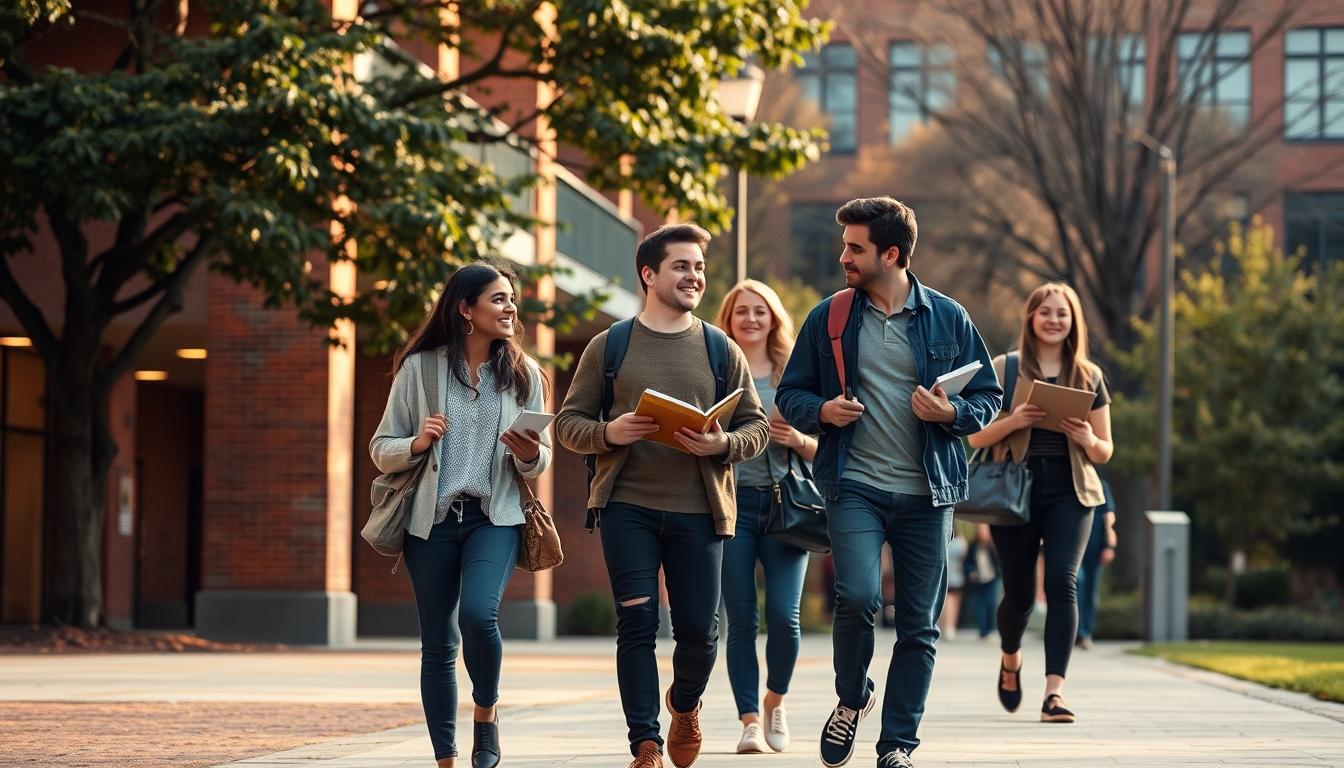 Student using online courses for flexible education