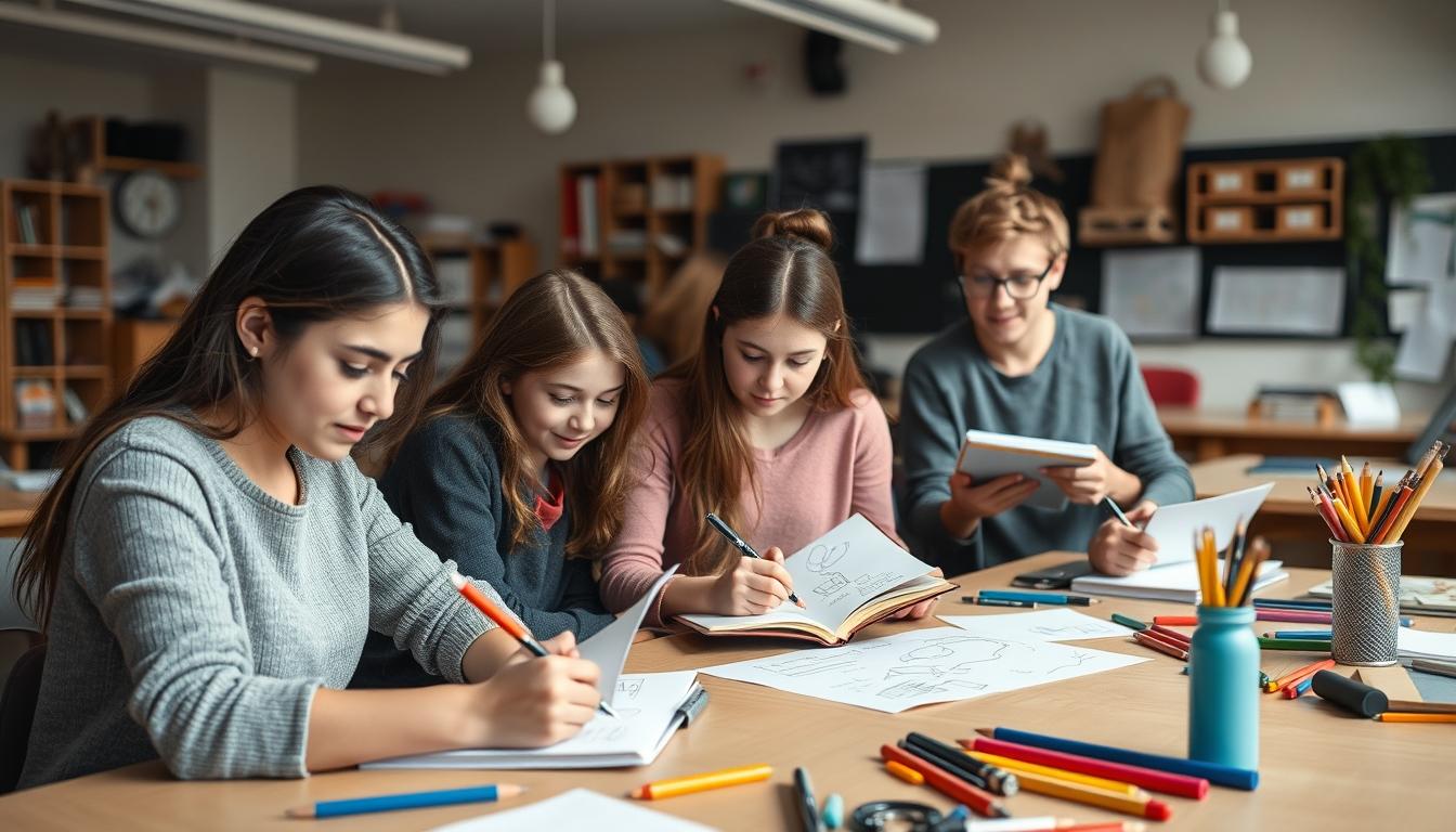 Modern university campus for students